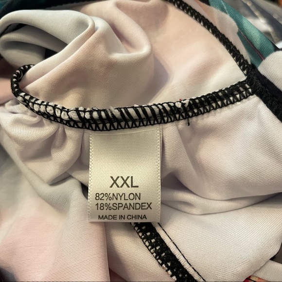 Tutorutor Retro Floral Women’s Plus Size Swimwear Peplum Tankini XXL - Picture 6 of 6